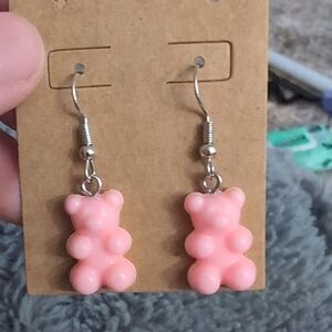 Pink Gummy Bear Earrings